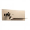 Wall lamp Redo Brook, metal, antique bronze, LED, 8W+3W, 868 lumens, warm white 3000K, L.30 cm