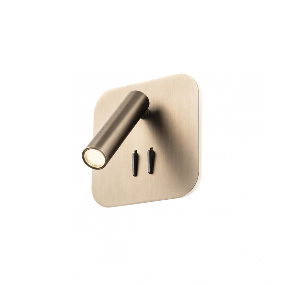 Wall lamp Redo Quda, metal, antique bronze, LED, 6W+3W, 465 lumens, warm white 3000K, H.13 cm