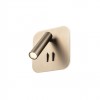 Wall lamp Redo Quda, metal, antique bronze, LED, 6W+3W, 465 lumens, warm white 3000K, H.13 cm