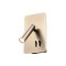Wall lamp Redo Quda, metal, antique bronze, LED, 6W + 3W, 465 lumens, warm white 3000K, H.18 cm