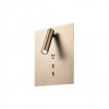 Wall lamp Redo Zen, metal, antique bronze, LED, 16W+3W, 995 lumens, warm white 3000K, H.23 cm
