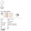 Ceiling lamp Redo Crisp, metal, silver coffee, LED CCT, 10,5W, 562 lumens, warm white 2700K/3000K, H.9 cm