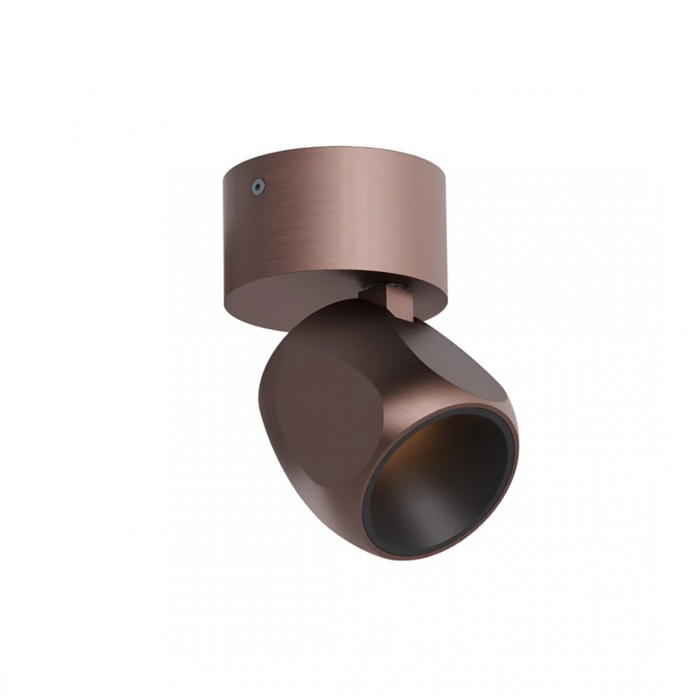 Ceiling lamp Redo Crisp, metal, brushed brown, LED CCT, 8W, 438 lumens, warm white 2700K/3000K, H.11 cm