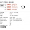 Suspension Redo Crisp, metal, sand white, LED CCT, 10,5W, 562 lumens, warm white 2700K/3000K, D.7 cm