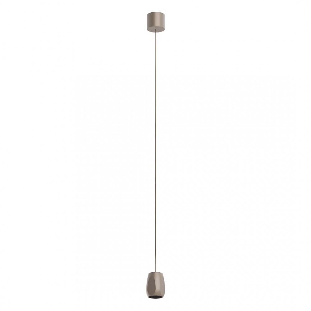 Suspension Redo Crisp, metal, silver coffee, LED CCT, 10,5W, 562 lumens, warm white 2700K/3000K, D.7 cm