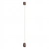 Suspension Redo Crisp, metal, brushed brown, LED CCT, 10,5W, 562 lumens, warm white 2700K/3000K, D.7 cm