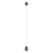 Suspension Redo Crisp, metal, brushed brown, LED CCT, 10,5W, 562 lumens, warm white 2700K/3000K, D.7 cm