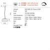 Suspension Redo Ondula, metal, glass, smoke/sand black, dimmable, LED CCT, 18W, 1667 lumens, warm white 2700K/3000K, D.32 cm
