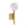 Wall lamp Redo Bolla, metal, glass, matt gold, LED CCT, 12W, 1109 lumens, warm white 2700K/3000K. H.34 cm