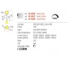 Wall lamp Redo Bolla, metal, glass, sand black, LED CCT, 12W, 1109 lumens, warm white 2700K/3000K, H.34 cm