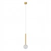 Pendant lamp Redo Bolla, metal, glass, matt gold, LED CCT, 8W, 603 lumens, warm white 2700K/3000K, D.12 cm