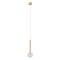 Pendant lamp Redo Bolla, metal, glass, matt gold, LED CCT, 8W, 603 lumens, warm white 2700K/3000K, D.12 cm