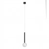 Pendant lamp Redo Bolla, metal, glass, sand black, LED, 8W, 603 lumens, warm white 2700K/3000K, D.12 cm