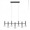 Pendant lamp Redo Bolla, metal, glass, sand black, LED CCT, 32W, 2299 lumens, warm white 2700K/3000K, L.98 cm