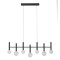 Pendant lamp Redo Bolla, metal, glass, sand black, LED CCT, 32W, 2299 lumens, warm white 2700K/3000K, L.98 cm