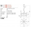 Pendant lamp Redo Bolla, metal, glass, sand black, LED CCT, 42W, 3212 lumens, warm white 2700K/3000K, D.65 cm