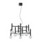 Pendant lamp Redo Bolla, metal, glass, sand black, LED CCT, 42W, 3212 lumens, warm white 2700K/3000K, D.65 cm