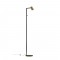 Floor lamp Redo Rolf, metal, sand black/matt gold, 1XGU10, H.140 cm