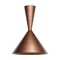 Ceiling lamp Redo Konos, metal, antique copper, 1XE27, D.60 cm