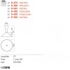 Ceiling lamp Redo Konos, metal, matt black, 1XE27, D.65 cm
