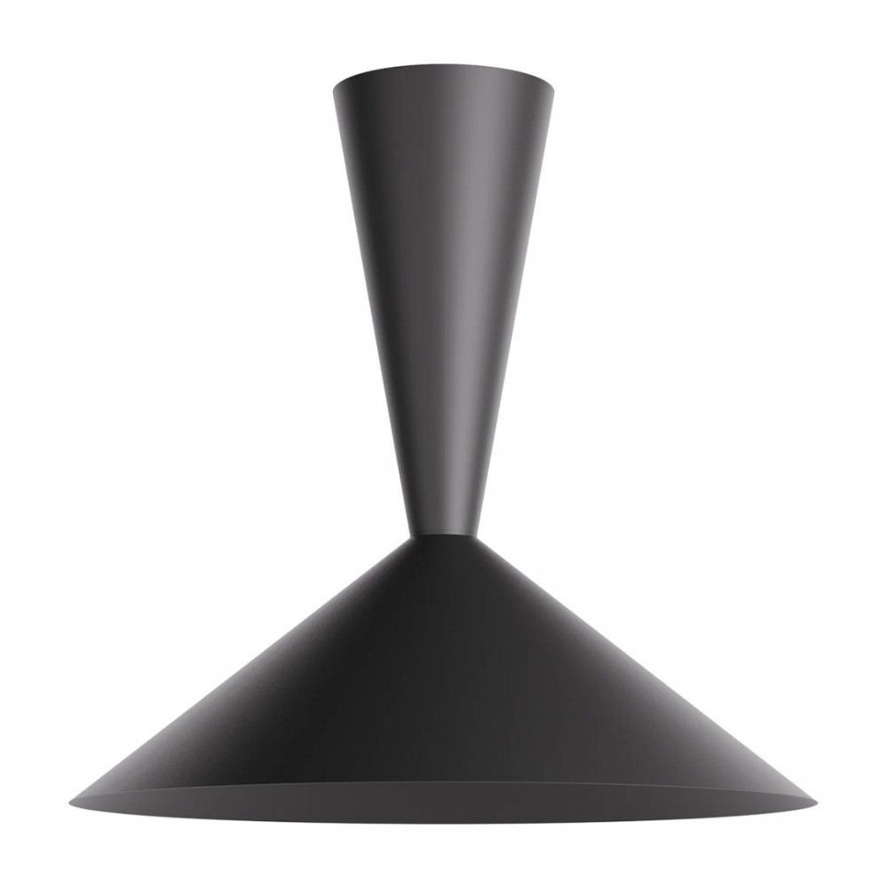 Ceiling lamp Redo Konos, metal, matt black, 1XE27, D.65 cm