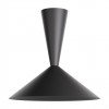Ceiling lamp Redo Konos, metal, matt black, 1XE27, D.65 cm