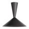 Ceiling lamp Redo Konos, metal, matt black, 1XE27, D.65 cm