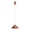 Suspension Redo Konos, metal, antique copper, dimmable, LED, 10W, 562 lumens, warm white 3000K, D.24 cm