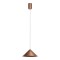 Suspension Redo Konos, metal, antique copper, dimmable, LED, 10W, 562 lumens, warm white 3000K, D.24 cm