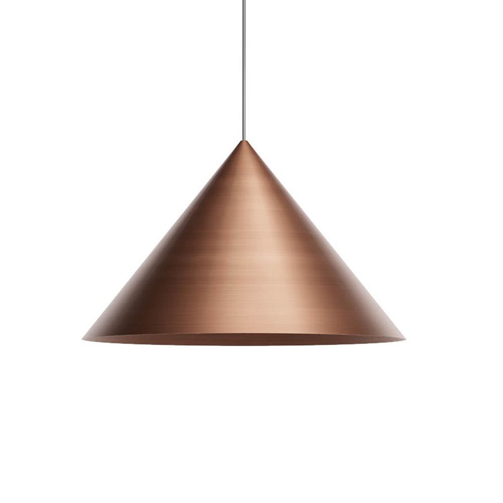 Suspension Redo Konos, metal, antique copper, 1XE27, D.55 cm