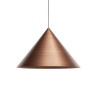 Suspension Redo Konos, metal, antique copper, 1XE27, D.55 cm