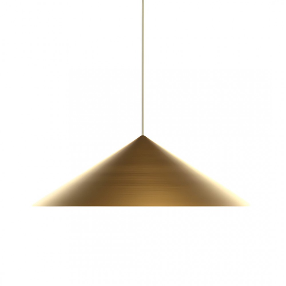 Suspension Redo Konos, metal, antique brass, 1XE27, D.75 cm