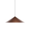Suspension Redo Konos, metal, antique copper, 1XE27, D.75 cm