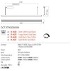 Suspension Redo Cityline, metal, silver coffee/sand black, dimmable, LED CCT, 35W, 2155 lumens, warm white 2700K/3000K, L.150 cm