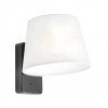 Wall lamp Redo Nemia, metal, matt black, 1XE27, H.20 cm