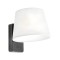 Wall lamp Redo Nemia, metal, matt black, 1XE27, H.20 cm