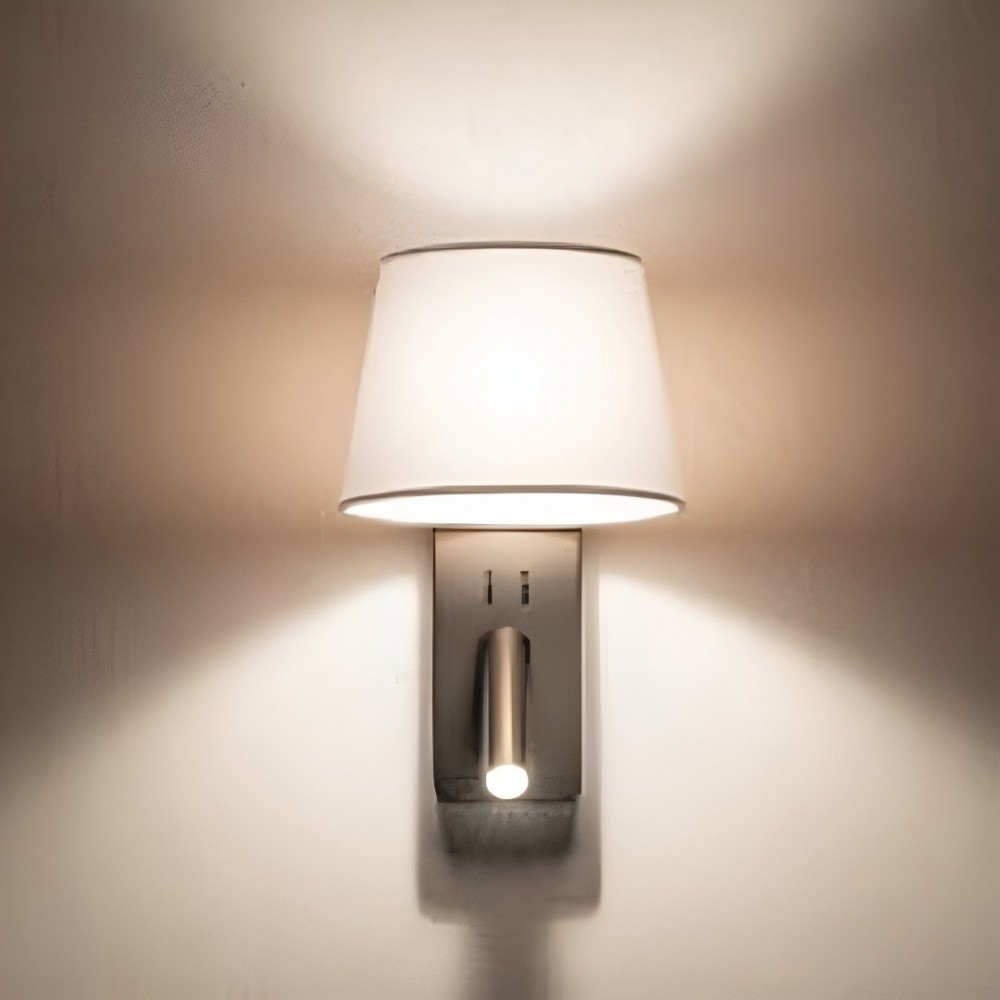Wall lamp Redo Nemia, metal, antique bronze, E27+LED, 15W, 160 lumens, warm white 3000K, H.32 cm