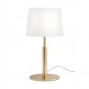 Table lamp Redo Nemia, metal, matt gold, 1XE27, H.41 cm