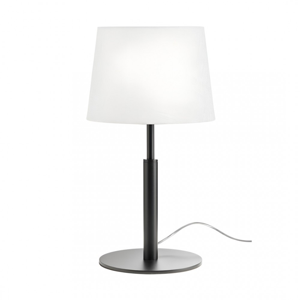 Table lamp Redo Nemia, metal, matt black, 1XE27, H.41 cm