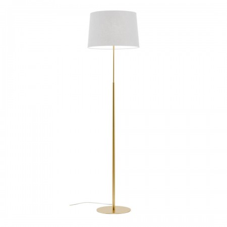 Floor lamp Redo Nemia, metal, matt gold, 1XE27, H.170 cm