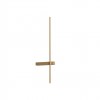 Wall lamp Redo Tangent, metal, matt gold, LED CCT, 6W, 580 lumens, 2700K/2850K/3000K, H.73 cm