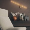 Wall lamp Redo Tangent, metal, matt gold, LED CCT, 6W, 580 lumens, 2700K/2850K/3000K, H.73 cm