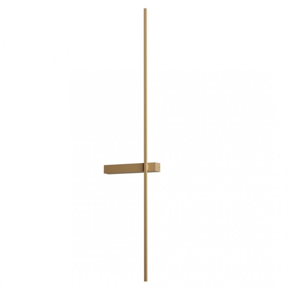 Wall lamp Redo Tangent, metal, matt gold, LED CCT, 9W, 860 lumens, 2700K/2850K/3000K, H.103 cm
