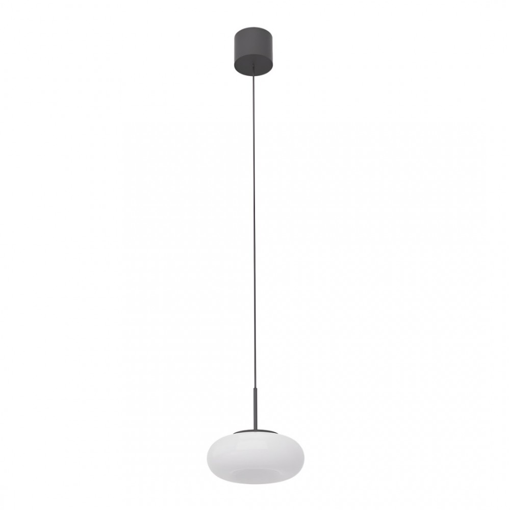 Suspension Redo Ethos, metal, glass, sand black, LED CCT, 9W, 668 lumens, warm white 2700K/3000K, D.15 cm