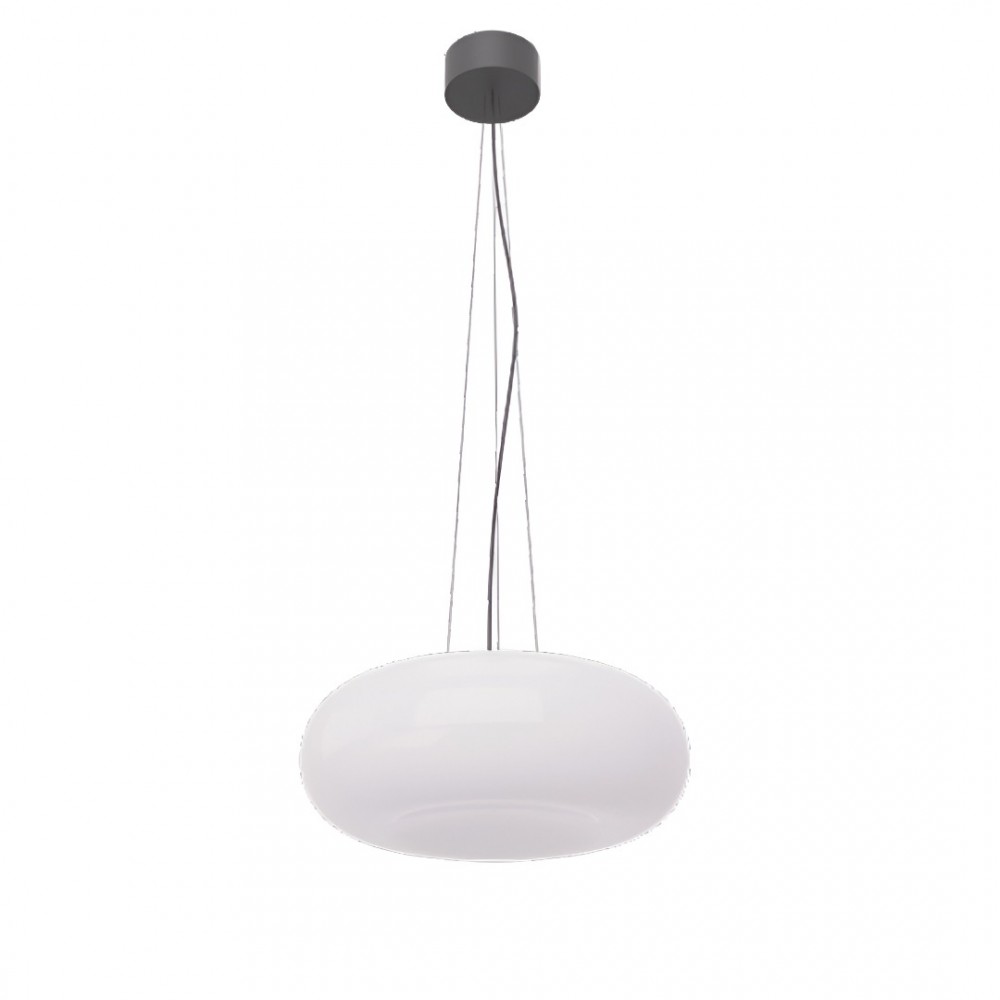 Suspension Redo Ethos, metal, glass, sand black, LED CCT, 29W, 1768 lumens, warm white 2700K/3000K, D.41 cm