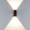 Wall lamp Redo Crisp, metal, brushed brown, dimmable, LED, 7,5W, 414 lumens, warm white 3000K, H.11 cm