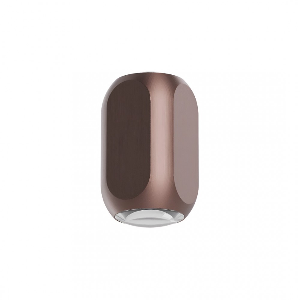 Wall lamp Redo Crisp, metal, brushed brown, dimmable, LED, 7,5W, 414 lumens, warm white 3000K, H.11 cm