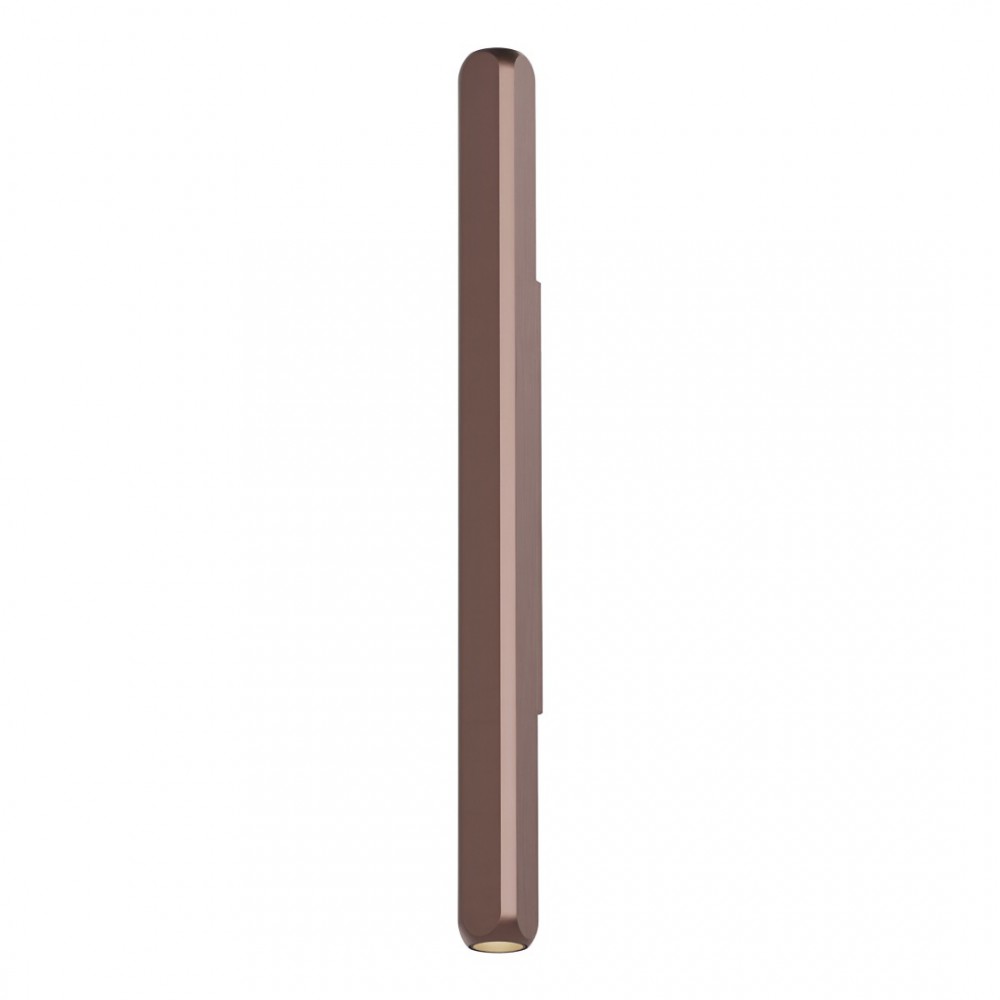 Wall lamp Redo Crisp, metal, brushed brown, dimmable, LED, 6,6W, 338 lumens, warm white 3000K, H.35 cm