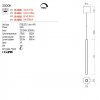 Suspension Redo Crisp, metal, silver coffee, dimmable, LED, 9,5W, 346 lumens, warm white 3000K, D.7 cm