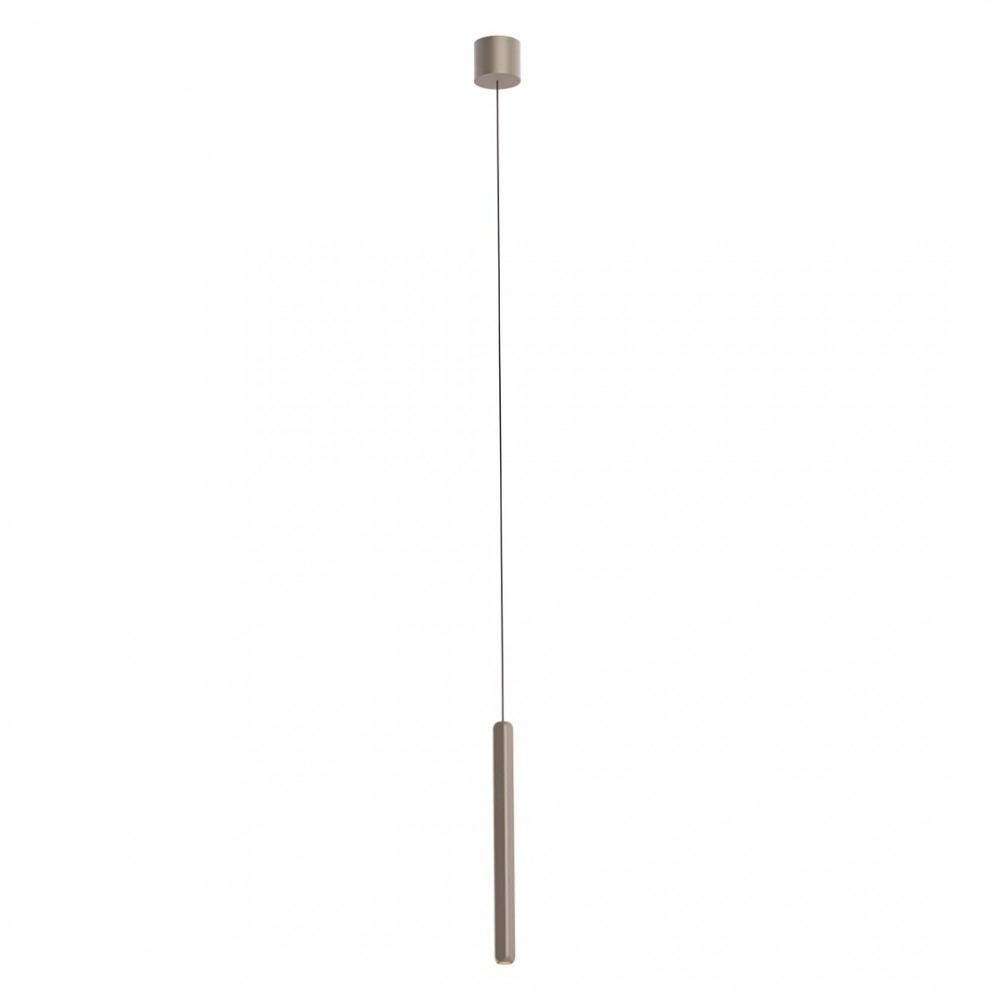 Suspension Redo Crisp, metal, silver coffee, dimmable, LED, 9,5W, 346 lumens, warm white 3000K, D.7 cm